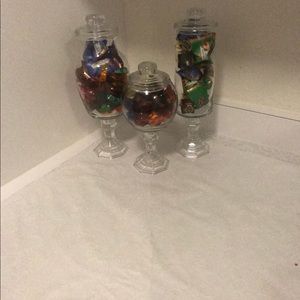 Candy jars set off 3